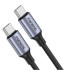 Кабель Foneng X95 Metal Head Braided Cable USB-C - USB-C (M/M) 60W 1.2 м Black (X95-CA-TCTC) Кабель Foneng X95 Metal Head Braided Cable USB-C - USB-C (M/M) 60W 1.2 м Black (X95-CA-TCTC)