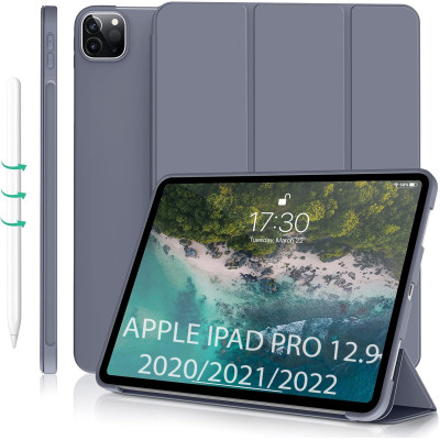 Чохол-книжка BeCover Tri Fold Soft TPU Silicone для Apple iPad Pro 12.9 2020/2021/2022 Purple (711739)