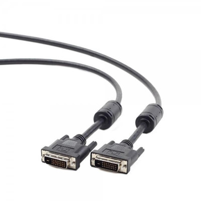 Кабель Cablexpert (CC-DVI2-BK-15) DVI-D-DVI-D Dual link, 4.5м, чорний Кабель Cablexpert (CC-DVI2-BK-15) DVI-D-DVI-D Dual link, 4.5м, чорний