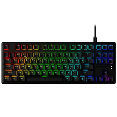Клавіатура HyperX Alloy Origins Core PBT Red RGB Black (639N7AA) Клавіатура HyperX Alloy Origins Core PBT Red RGB Black (639N7AA)