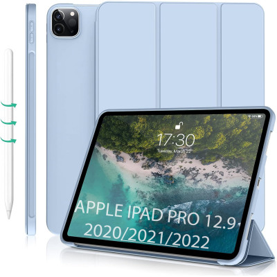 Чохол-книжка BeCover Tri Fold Soft TPU Silicone для Apple iPad Pro 12.9 2020/2021/2022 Light Blue (711737) Чохол-книжка BeCover Tri Fold Soft TPU Silicone для Apple iPad Pro 12.9 2020/2021/2022 Light Blue (711737)