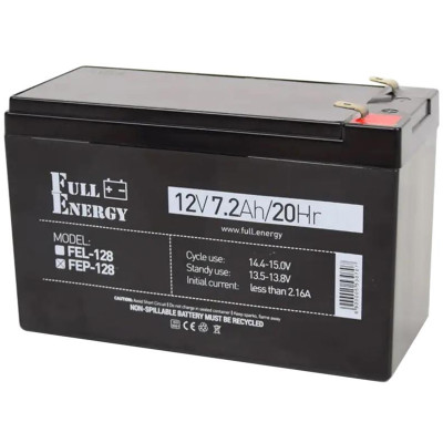 Акумуляторна батарея Full Energy FEP-128 12V 7.2AH (FEP-128) AGM Акумуляторна батарея Full Energy FEP-128 12V 7.2AH (FEP-128) AGM