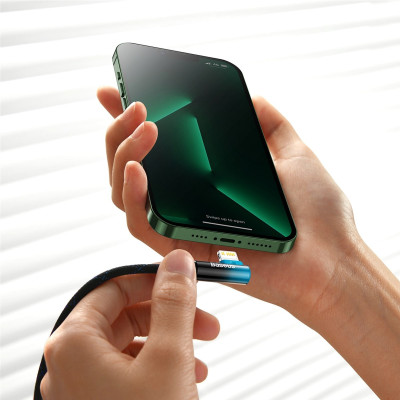 Кабель Baseus MVP 2 USB Type-C - Lightning (M/M), 20W, 1 м Black/Blue (CAVP000221) Кабель Baseus MVP 2 USB Type-C - Lightning (M/M), 20W, 1 м Black/Blue (CAVP000221)