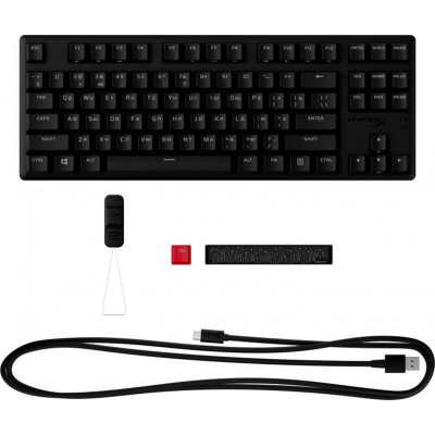 Клавіатура HyperX Alloy Origins Core PBT Red RGB Black (639N7AA) Клавіатура HyperX Alloy Origins Core PBT Red RGB Black (639N7AA)