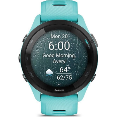 Смарт-годинник Garmin Forerunner 265 Black Bezel with Aqua Case and Aqua/Black Silicone Band (010-02810-52) Смарт-годинник Garmin Forerunner 265 Black Bezel with Aqua Case and Aqua/Black Silicone Band (010-02810-52)