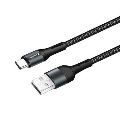 Кабель ColorWay USB - USB Type-C (M/M), nylon, 2.4 А, 1 м, Black (CW-CBUC045-BK) Кабель ColorWay USB - USB Type-C (M/M), nylon, 2.4 А, 1 м, Black (CW-CBUC045-BK)