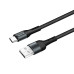 Кабель ColorWay USB - USB Type-C (M/M), nylon, 2.4 А, 1 м, Black (CW-CBUC045-BK) Кабель ColorWay USB - USB Type-C (M/M), nylon, 2.4 А, 1 м, Black (CW-CBUC045-BK)