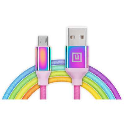 Кабель REAL-EL Premium USB - micro USB (M/M), 1 м, Rainbow (EL123500052) Кабель REAL-EL Premium USB - micro USB (M/M), 1 м, Rainbow (EL123500052)