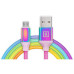 Кабель REAL-EL Premium USB - micro USB (M/M), 1 м, Rainbow (EL123500052) Кабель REAL-EL Premium USB - micro USB (M/M), 1 м, Rainbow (EL123500052)