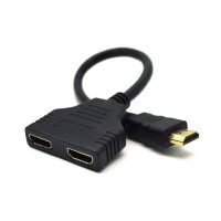 Кабель-розгалужувач Cablexpert HDMI - 2хHDMI (M/F), 0.3 м, Black (DSP-2PH4-04) Кабель-розгалужувач Cablexpert HDMI - 2хHDMI (M/F), 0.3 м, Black (DSP-2PH4-04)