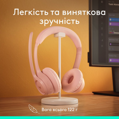 Bluetooth-гарнітура Logitech Zone 300 Wireless Rose (981-001412) Bluetooth-гарнітура Logitech Zone 300 Wireless Rose (981-001412)