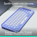 Клавiатура бездротова Logitech Pop Icon Keys Lilac (920-013074)