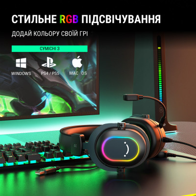Гарнітура Fifine RGB H6 Black