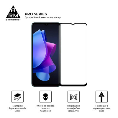 Захисне скло Armorstandart Pro для Tecno Spark Go 2023 (BF7) Black (ARM67166) Захисне скло Armorstandart Pro для Tecno Spark Go 2023 (BF7) Black (ARM67166)
