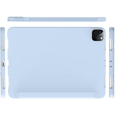 Чохол-книжка BeCover Tri Fold Soft TPU Silicone для Apple iPad Pro 12.9 2020/2021/2022 Light Blue (711737) Чохол-книжка BeCover Tri Fold Soft TPU Silicone для Apple iPad Pro 12.9 2020/2021/2022 Light Blue (711737)