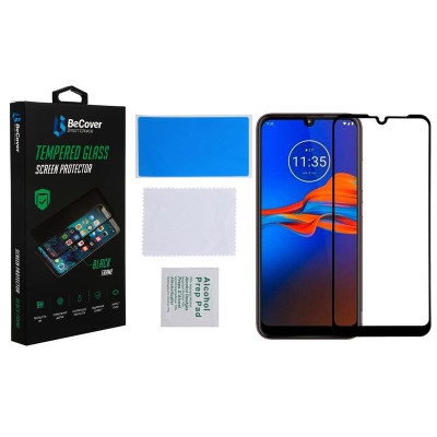 Захисне скло BeCover для Motorola Moto E6i Black (706654) Захисне скло BeCover для Motorola Moto E6i Black (706654)