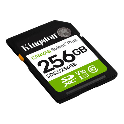 Карта пам`яті SDXC 256GB UHS-I Class 10 Kingston Canvas Select Plus R150MB/s (SDS3/256GB)