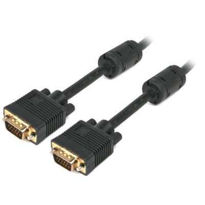 Кабель Cablexpert VGA-VGA HD15M/HD15M з 2-ма фер. кільцями, подвійний екран, чорний, 1.8 м (CC-PPVGA-6B) Кабель Cablexpert VGA-VGA HD15M/HD15M з 2-ма фер. кільцями, подвійний екран, чорний, 1.8 м (CC-PPVGA-6B)