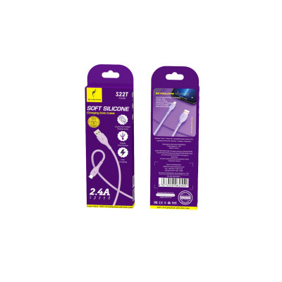 Кабель SkyDolphin S22T Soft Silicone USB - USB Type-C (M/M), 1 м, Violet (SDUSB-000603) Кабель SkyDolphin S22T Soft Silicone USB - USB Type-C (M/M), 1 м, Violet (SDUSB-000603)