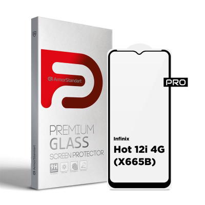 Захисне скло Armorstandart Pro для Infinix Hot 12i 4G (X665B) Black (ARM64117) Захисне скло Armorstandart Pro для Infinix Hot 12i 4G (X665B) Black (ARM64117)
