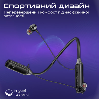 Bluetooth-гарнітура Promate Leap Black Bluetooth-гарнітура Promate Leap Black