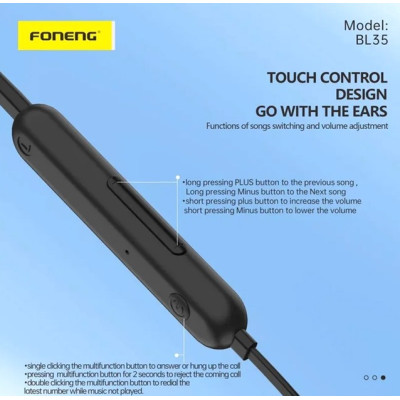 Bluetooth-гарнітура Foneng Neckband Sport (BL35) Bluetooth-гарнітура Foneng Neckband Sport (BL35)