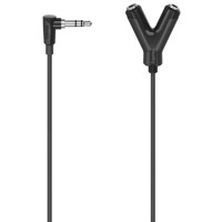 Аудіо-кабель Hama 3.5 мм - 2х3.5 мм (M/F), 0.12 м, Black (00205190) Аудіо-кабель Hama 3.5 мм - 2х3.5 мм (M/F), 0.12 м, Black (00205190)