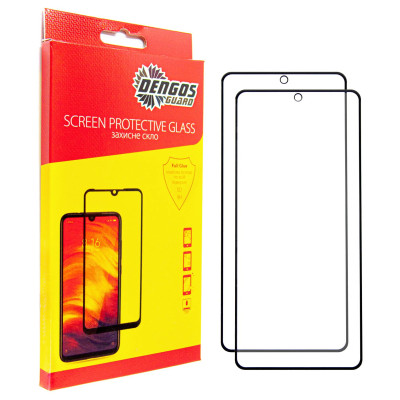 Захисне скло Dengos для Oppo Reno13 F 4G Black Full Glue (DG-TG2P-73) 2шт Захисне скло Dengos для Oppo Reno13 F 4G Black Full Glue (DG-TG2P-73) 2шт