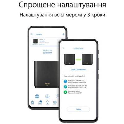 Wi-Fi Mesh система Asus ZenWiFi XT9 2pk White (90IG0740-MO3B40) Wi-Fi Mesh система Asus ZenWiFi XT9 2pk White (90IG0740-MO3B40)