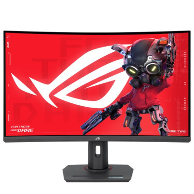 Монитор Asus 31.5" ROG Strix XG32WCS HDMI, DP, USB-C, Audio, VA, 2560x1440, 180Hz, 1ms, sRGB 125%, CURVED, FreeSync, HAS, HDR400