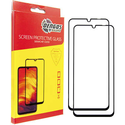 Захисне скло Dengos для Samsung Galaxy A06 SM-A065 Black Full Glue (DG-TG2P-55) 2шт Захисне скло Dengos для Samsung Galaxy A06 SM-A065 Black Full Glue (DG-TG2P-55) 2шт