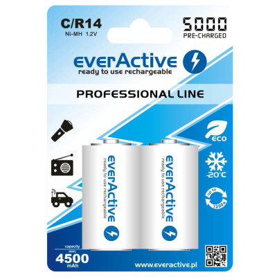 Акумулятор everActive С/HR14 5000mAh BL 2шт