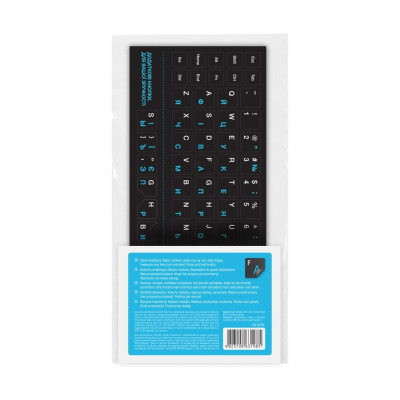 Наліпки на клавіатуру СolorWaу непрозора чорна, біло-синя (CW-BWBL) Наліпки на клавіатуру СolorWaу непрозора чорна, біло-синя (CW-BWBL)