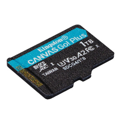 Карта пам`яті MicroSDXC 1TB UHS-I/U3 Class 10 Kingston Canvas Go! Plus R200/W160MB/s (SDCG4/1TBSP) Карта пам`яті MicroSDXC 1TB UHS-I/U3 Class 10 Kingston Canvas Go! Plus R200/W160MB/s (SDCG4/1TBSP)
