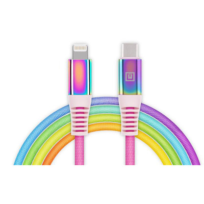 Кабель REAL-EL USB Type-C - Lightning (M/M), 1 м, Rainbow (EL123500054) Кабель REAL-EL USB Type-C - Lightning (M/M), 1 м, Rainbow (EL123500054)
