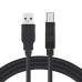 Кабель ColorWay USB - USB Type-B V 2.0 (M/M), 2 м, Black (CW-CBUB072-BK)
