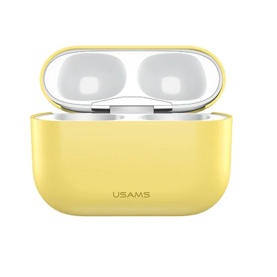Чохол Usams US-BH569A Silicon Ultrathin для Apple AirPods Pro Yellow (BH569AP03)