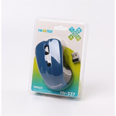 Миша бездротова Maxxter Mr-337-Bl Blue Миша бездротова Maxxter Mr-337-Bl Blue