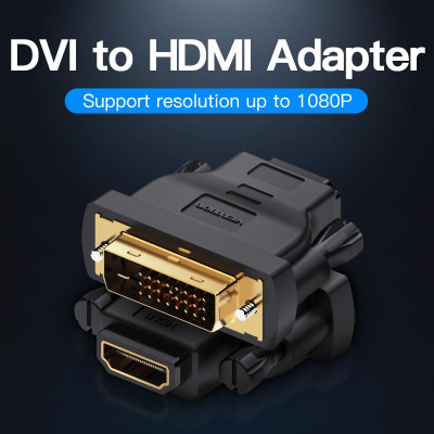 Адаптер Vention HDMI - DVI V 1.4 (F/M), Black (ECDB0) Адаптер Vention HDMI - DVI V 1.4 (F/M), Black (ECDB0)