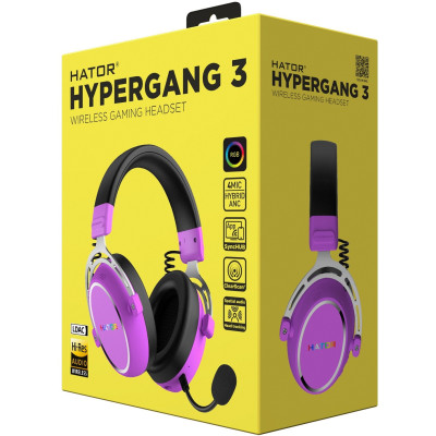 Гарнiтура Hator Hypergang 3 Wireless Violet (ESH52)