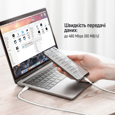 Кабель ColorWay USB Type-C + USB Type-C (M/M), 5.0 А, 1 м, White (CW-CBPDCC065-WT) Кабель ColorWay USB Type-C + USB Type-C (M/M), 5.0 А, 1 м, White (CW-CBPDCC065-WT)