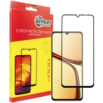 Захисне скло Dengos для Realme C61 Black Full Glue (TGFG-372) Захисне скло Dengos для Realme C61 Black Full Glue (TGFG-372)
