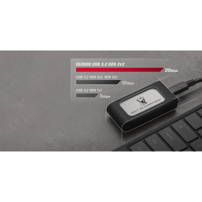 Накопитель внешний SSD Portable USB 1.0ТB Kingston XS2000 BoC Silver (SXS2000/1000GA) Накопитель внешний SSD Portable USB 1.0ТB Kingston XS2000 BoC Silver (SXS2000/1000GA)