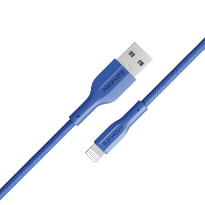 Кабель Promate xCord-Ai USB - Lightning (M/M), 2 A, 1 м, Navy Кабель Promate xCord-Ai USB - Lightning (M/M), 2 A, 1 м, Navy