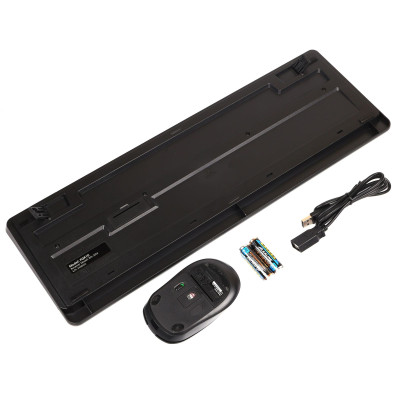 Комплект (клавіатура, миша) бездротовий A4Tech FG1012S Black/Grey