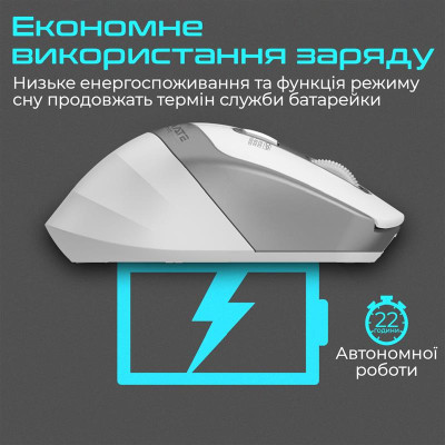 Миша бездротова Promate Samit White Миша бездротова Promate Samit White