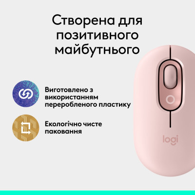 Миша бездротова Logitech Pop Mouse with Emoji Rose (910-007413) Миша бездротова Logitech Pop Mouse with Emoji Rose (910-007413)
