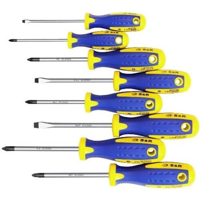 Набір викруток S&R SL-PH-PZ S2 8шт (250681108) Набір викруток S&R SL-PH-PZ S2 8шт (250681108)