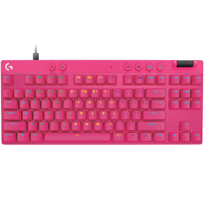 Клавiатура Logitech G PRO X TKL Rapid Magenta (920-013253) Клавiатура Logitech G PRO X TKL Rapid Magenta (920-013253)