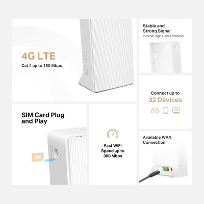 Бездротовий маршрутизатор Mercusys MB112-4G Бездротовий маршрутизатор Mercusys MB112-4G